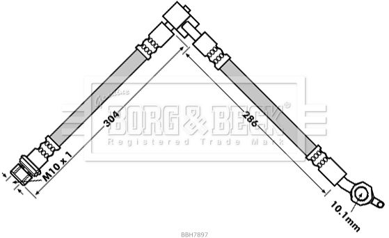 BORG & BECK stabdžių žarnelė BBH7897